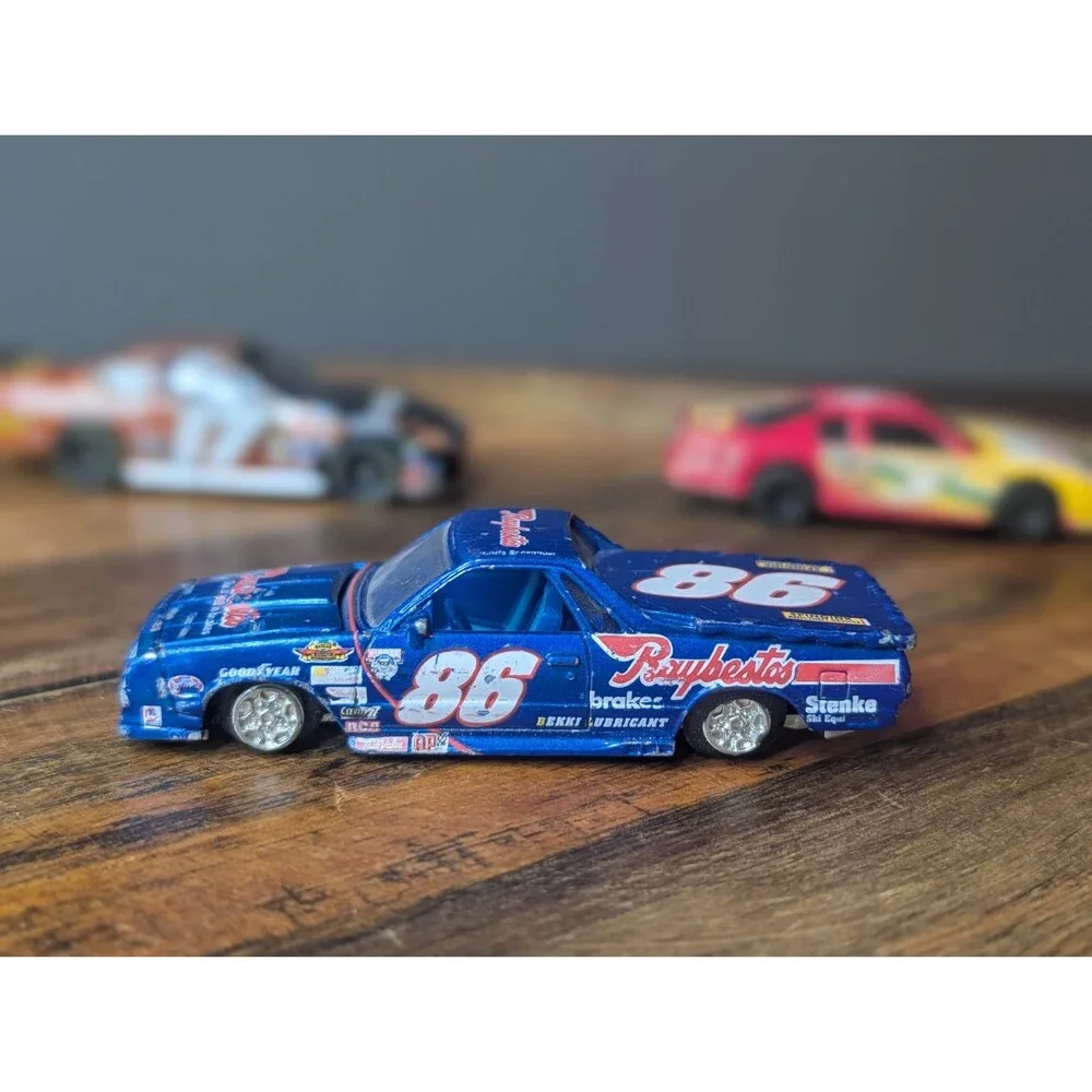Vintage Diecast Toy Car Lot of 12 Mixed Loose Cars NASCAR Style Hot Wheels Match